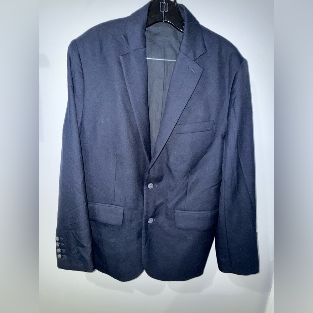 LL Bean Mens Blazer 38S Suit Jacket Sports Coat 0KUH3 Navy Blue